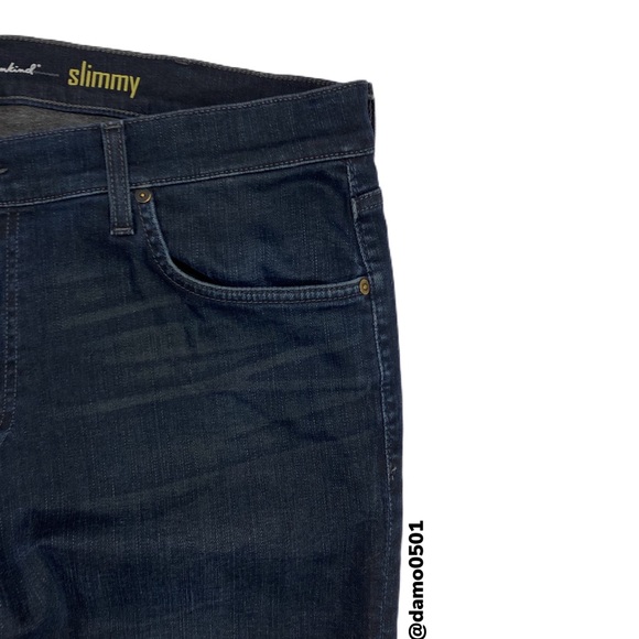 🎈SOLD🎈 7 For All Man Kind Slimmy Dark Wash - Picture 3 of 8